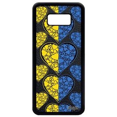 Чехол на смартфон Galaxy S8 Plus, "Флаг Украины с сердцем" Туризм Патриот Utaupia
