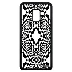 Чехол на смартфон Samsung Galaxy A8 2018 оригинальный дизайн Иллюзия звезда Геометрический Utaupia