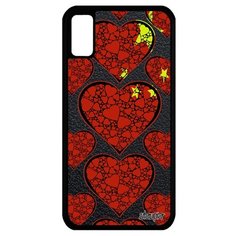 Чехол на смартфон Apple iPhone XS, "Флаг Китая с сердцем" Туризм Путешествие Utaupia