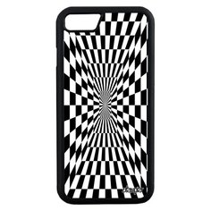 Чехол для Айфона 8 уникальный дизайн Иллюзия шахмат Зеркало Графический Utaupia