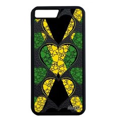 Чехол на смартфон Apple iPhone 7 Plus, "Флаг Ямайки с сердцем" Страна Любовь Utaupia