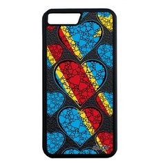 Чехол на смартфон Apple iPhone 7 Plus, "Флаг Конго Киншаса с сердцем" Страна Путешествие Utaupia