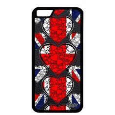 Чехол на смартфон Apple iPhone 6 6S, "Флаг английский с сердцем" Путешествие Любовь Utaupia