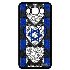 Чехол на смартфон Galaxy J7 2016, "Флаг Израиля с сердцем" Туризм Путешествие Utaupia