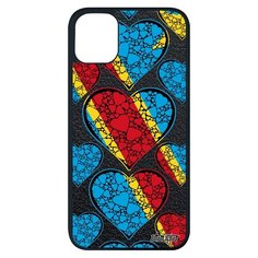 Чехол на смартфон Apple iPhone 11 pro max, "Флаг Конго Киншаса с сердцем" Патриот Utaupia