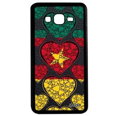 Чехол на смартфон Galaxy Grand Prime, "Флаг Камеруна с сердцем" Туризм Государственный Utaupia