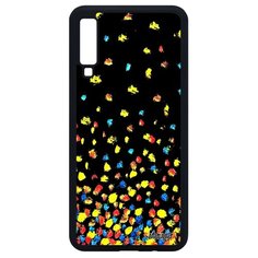 Чехол на смартфон Samsung Galaxy A7 2018, "Снег" Пятна Кружочки Utaupia