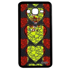 Чехол на смартфон Samsung Galaxy Grand Prime, "Флаг Испании с сердцем" Патриот Страна Utaupia