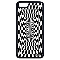 Чехол на телефон Айфон 6 6S Плюс оригинальный дизайн Иллюзия шахмат Эффект Зеркало Utaupia