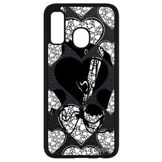 Чехол на смартфон Samsung Galaxy A40, "Флаг Корсики с сердцем" Путешествие Страна Utaupia