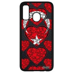 Чехол на смартфон Samsung Galaxy A40, "Флаг Турции с сердцем" Патриот Страна Utaupia