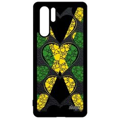 Чехол на смартфон P30 Pro, "Флаг Ямайки с сердцем" Государственный Туризм Utaupia