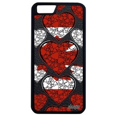 Чехол на смартфон iPhone 6 6S Plus, "Флаг Канады с сердцем" Государственный Любовь Utaupia