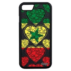 Чехол на смартфон Apple iPhone 7, "Флаг Сенегала с сердцем" Любовь Патриот Utaupia