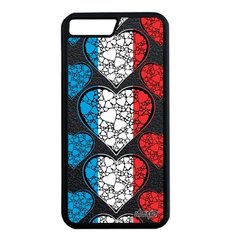 Чехол на смартфон Apple iPhone 8 Plus, "Флаг Люксембурга с сердцем" Туризм Государственный Utaupia