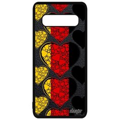 Чехол на смартфон Samsung Galaxy S10, "Флаг Германии с сердцем" Патриот Туризм Utaupia