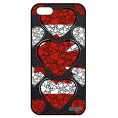 Чехол на смартфон Apple iPhone 5 5S SE, "Флаг Канады с сердцем" Любовь Государственный Utaupia