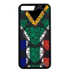 Чехол на смартфон Apple iPhone 8 Plus, "Флаг Южной Африки с сердцем" Любовь Патриот Utaupia