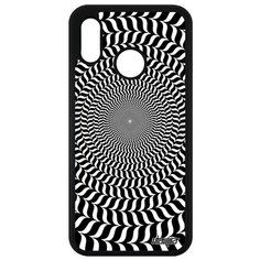 Чехол на смартфон Huawei P20 Lite французский дизайн Иллюзия круга Эффект Круглый Utaupia