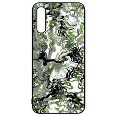 Чехол на смартфон Samsung Galaxy A50 уникальный дизайн Мраморный фон Узор Зигзаг Utaupia