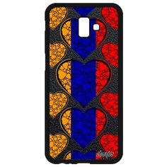 Чехол на смартфон Galaxy J6 Plus 2018, "Флаг Армении с сердцем" Государственный Путешествие Utaupia