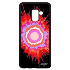 Чехол на смартфон Самсунг Галакси A8 2018 оригинальный дизайн Большой взрыв Волны Сияние Utaupia