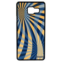 Чехол на смартфон Samsung Galaxy A3 2016 уникальный дизайн Спирали Иллюзия Фон Utaupia