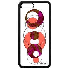 Чехол на смартфон Хонор V10 / View 10 уникальный дизайн Круги Геометрический Структура Utaupia