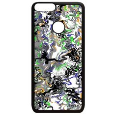 Чехол на смартфон Huawei P Smart 2018 оригинальный дизайн Мраморный фон Узор Рельеф Utaupia