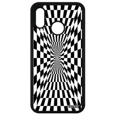 Чехол Хуавей P20 Лайт уникальный дизайн Иллюзия шахмат Зеркало Графика Utaupia