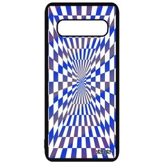 Чехол на смартфон Samsung Galaxy S10 Plus французский дизайн Иллюзия шахмат Квадраты Графика Utaupia