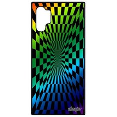 Чехол на самсунг Galaxy Note 10 Plus уникальный дизайн Иллюзия шахмат Графический Зеркало Utaupia