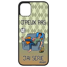Чехол на смартфон iPhone 11, "Не могу - у меня сериал!" Карикатура Шутка Utaupia