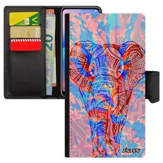 Чехол-книжка на смартфон Apple iPhone 8 французский дизайн Слон Азиатский Elephant Utaupia