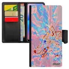 Чехол-книжка на смартфон Samsung Galaxy A40 уникальный дизайн Волк Охота Злой Utaupia