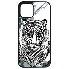 Чехол на смартфон Apple iPhone 12, "Тигр" Хищник Tiger Utaupia