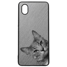 Чехол на смартфон Samsung Galaxy A01, "Котик" Полосатый Дикий Utaupia