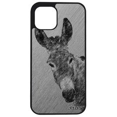 Чехол на смартфон iPhone 12 pro, "Осел" Животное Ослица Utaupia