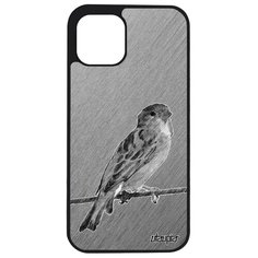 Чехол на смартфон Apple iPhone 12 pro, "Воробей" Воробьишка Птичка Utaupia