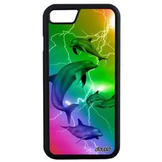 Чехол на смартфон iPhone SE 2020, "Дельфины" Соталия Животные Utaupia