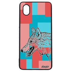 Чехол на смартфон Galaxy A01, "Волк" Зверь Wolf Utaupia