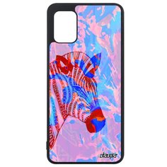 Чехол на смартфон Galaxy A31, "Зебра" Полосатая Horse Utaupia