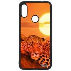 Чехол на смартфон Redmi Note 7, "Леопард" Кошачьи Зверь Utaupia