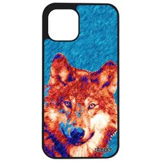 Чехол на смартфон Apple iPhone 12 pro, "Дикий волк" Охота Wolf Utaupia