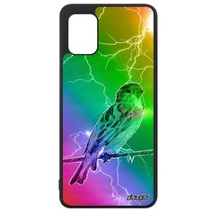 Чехол на смартфон Samsung Galaxy A31, "Воробей" Воробышек Маленький Utaupia