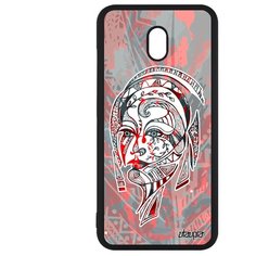 Чехол на смартфон Redmi 8A, "Портрет женщины" Лицо Цветок Utaupia