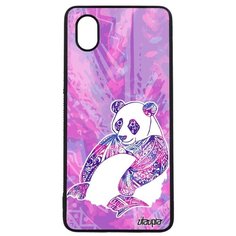 Чехол на смартфон Galaxy A01, "Панда" Китайский Бамбук Utaupia