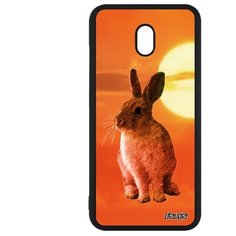 Чехол на смартфон Xiaomi Redmi 8A, "Кролик" Шиншилла Пушистый Utaupia