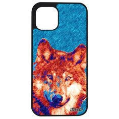 Чехол на смартфон iPhone 12 mini, "Дикий волк" Одинокий Wolf Utaupia