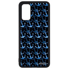 Чехол на смартфон Galaxy S20, S20 5G, "Якорь" Тельняшка ВМФ Utaupia